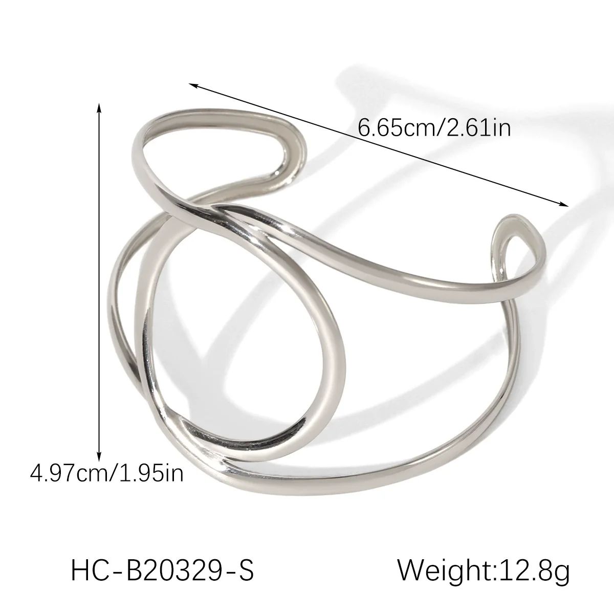 Wholesale Geometric Stainless Steel Electroplated Bracelet For Women Highend Jewelry - Image 7