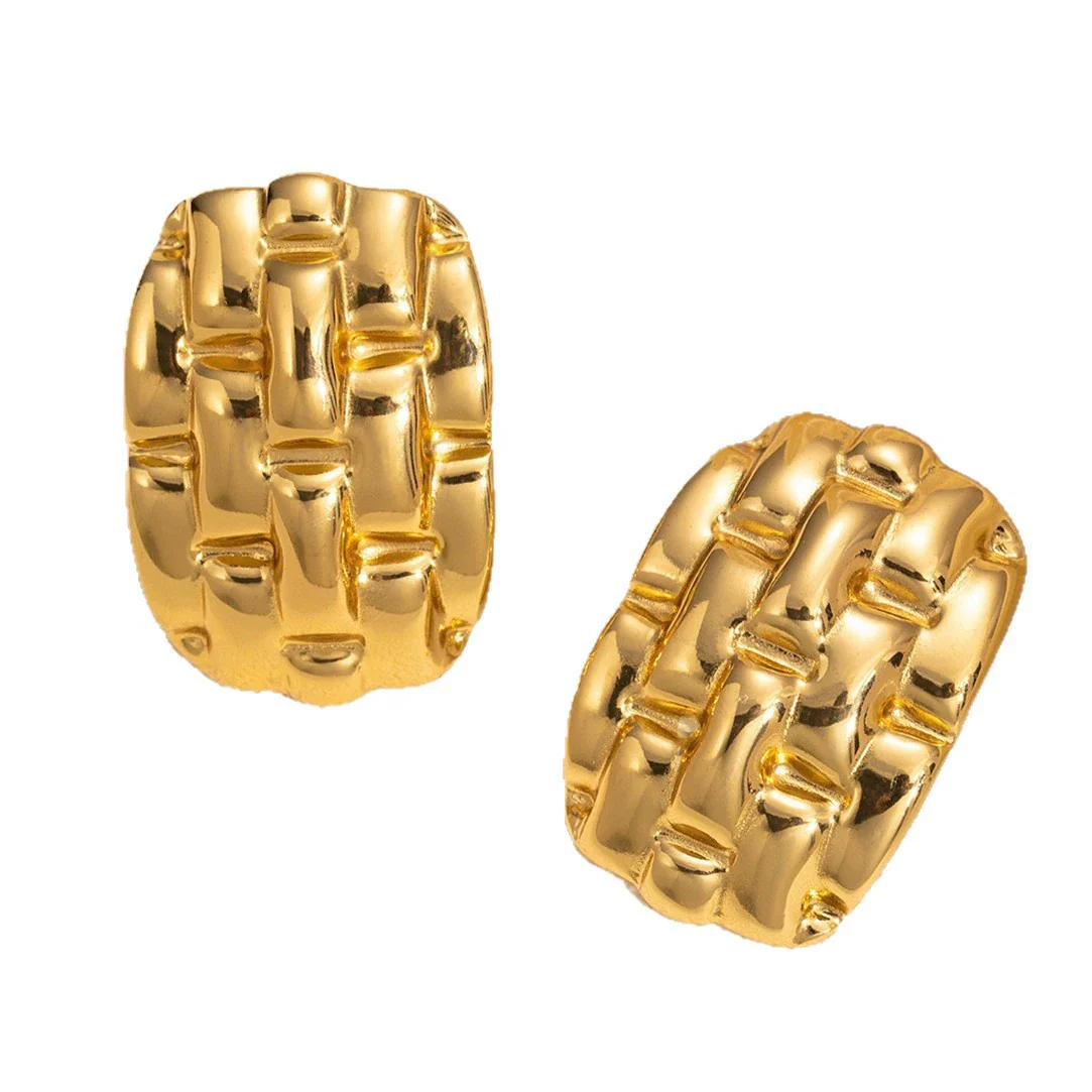 Wholesale Geometric Stainless Steel Electroplated Jewelry Set For Women Necklaces And Earrings - Image 5