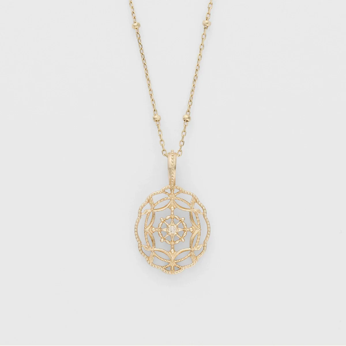 Wholesale Geometric Star Hollow Zircon Egg Pendant 925 Sterling Silver Plated 14K Gold Jewelry - Image 2