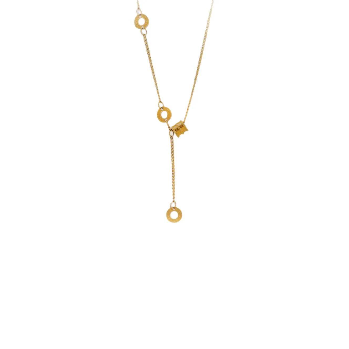Wholesale Geometric Tassel Pendant Necklace Titanium Steel Electroplated Ochain Jewelry For Sweet Girls - Image 5
