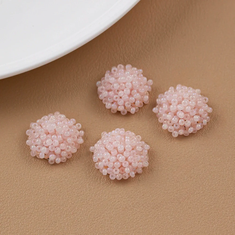 Wholesale Glass And Glazed Beaded Headdress And Earrings Materials Hand Woven Diy Accessories - Image 5