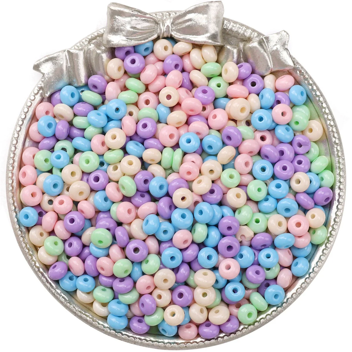 Wholesale Glass Glaze Beads For Diy Handmade Bracelet Necklace Jewelry Simple Style Abacus Beads - Image 26