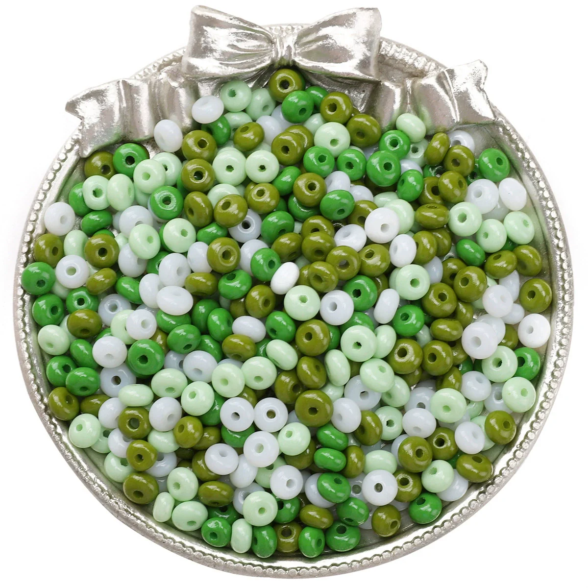 Wholesale Glass Glaze Beads For Diy Handmade Bracelet Necklace Jewelry Simple Style Abacus Beads - Image 28