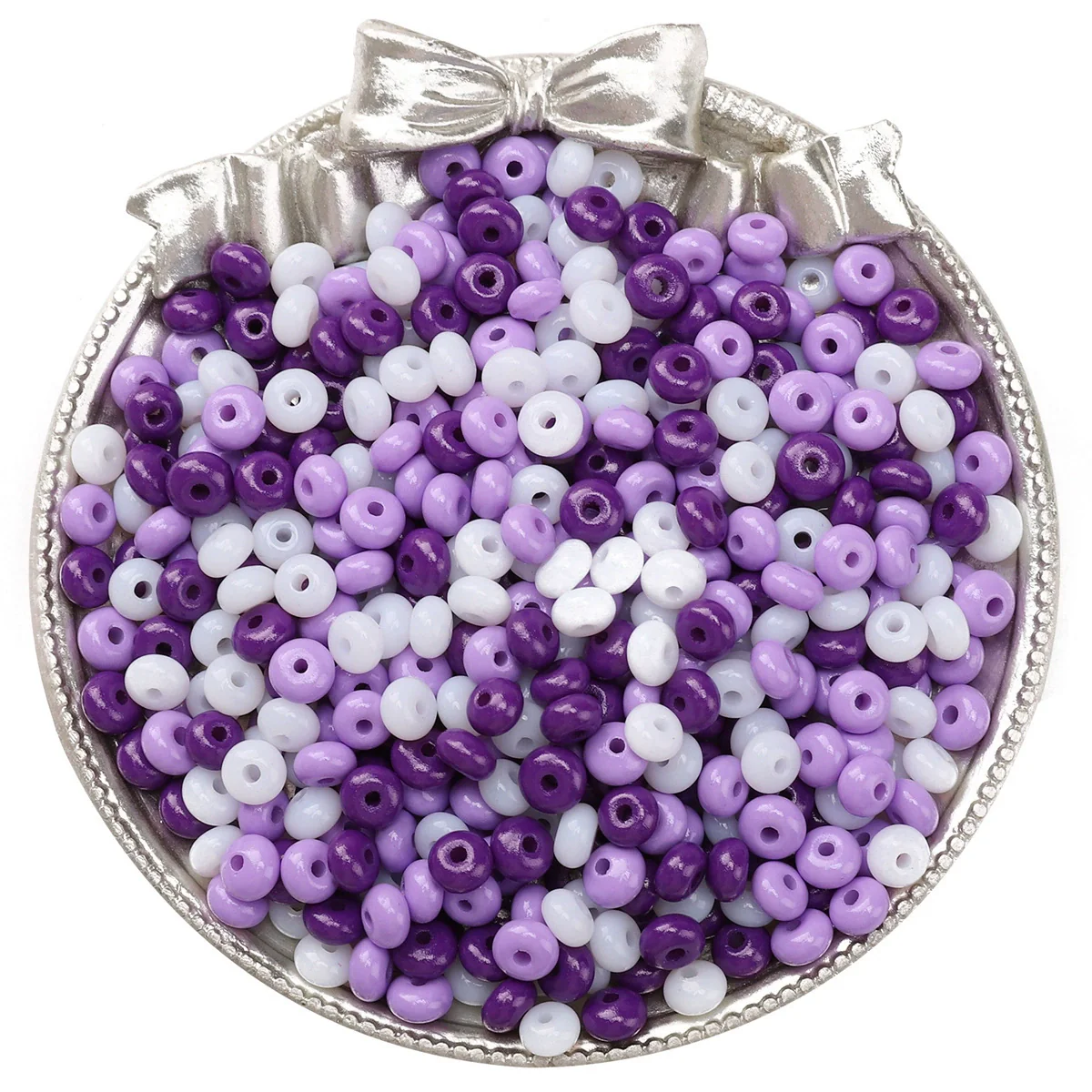 Wholesale Glass Glaze Beads For Diy Handmade Bracelet Necklace Jewelry Simple Style Abacus Beads - Image 30