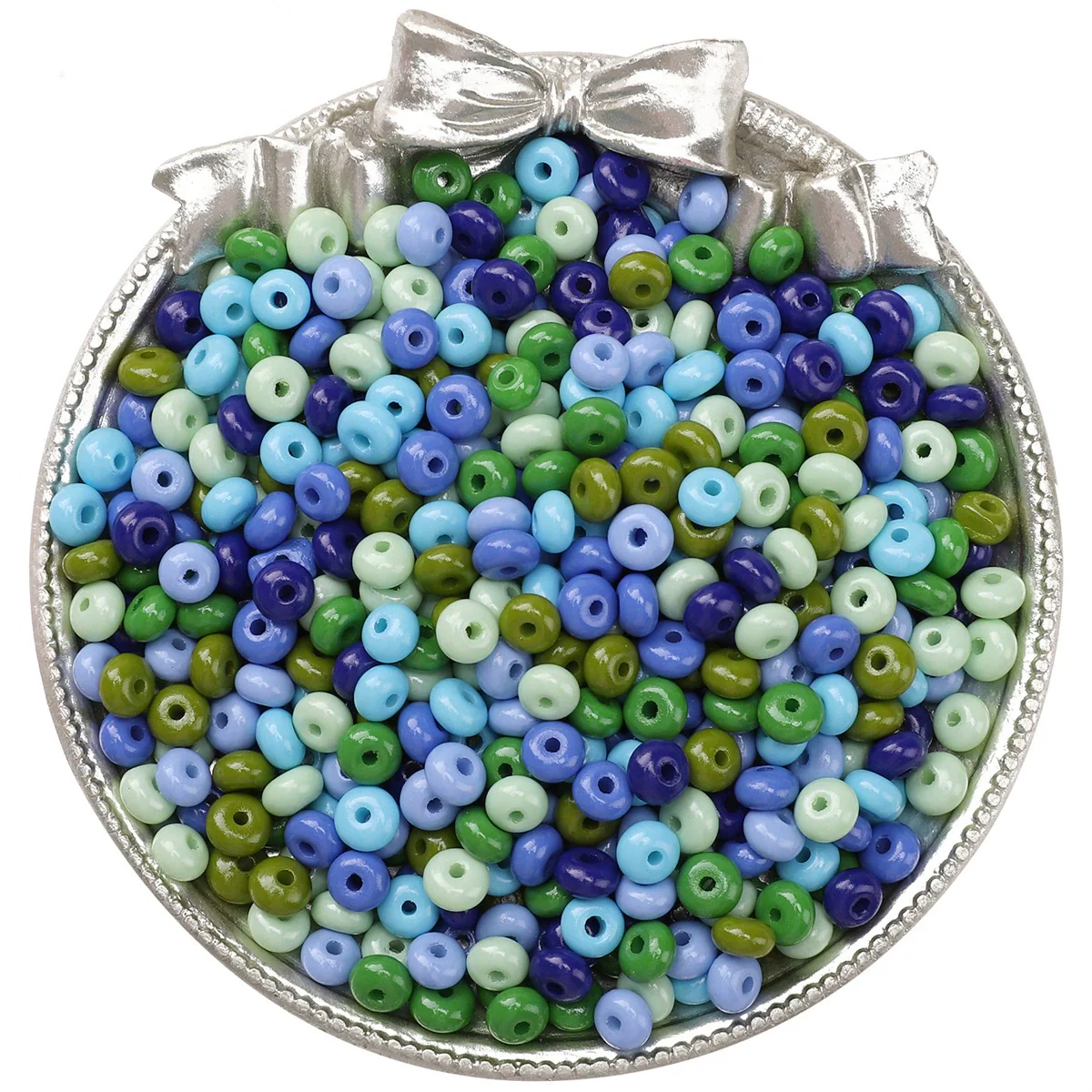 Wholesale Glass Glaze Beads For Diy Handmade Bracelet Necklace Jewelry Simple Style Abacus Beads - Image 32