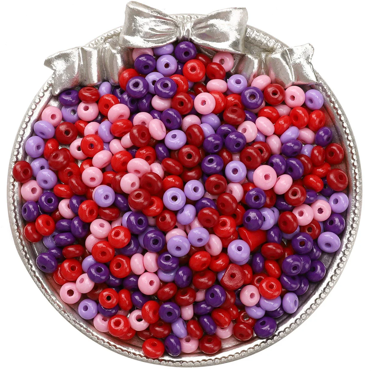 Wholesale Glass Glaze Beads For Diy Handmade Bracelet Necklace Jewelry Simple Style Abacus Beads - Image 33