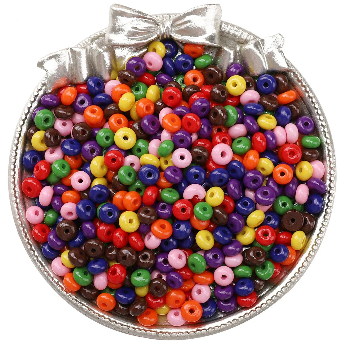 Wholesale Glass Glaze Beads For Diy Handmade Bracelet Necklace Jewelry Simple Style Abacus Beads - Image 34
