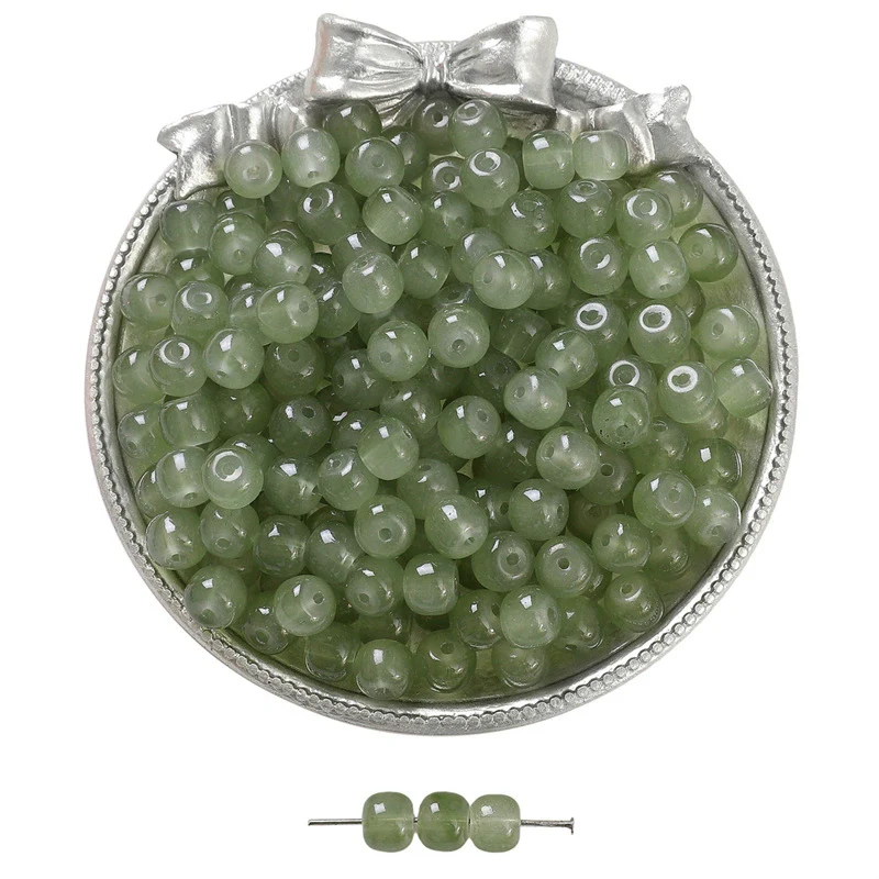 Wholesale Glass Glaze Handmade Geometric Apple Beads Bracelet Necklace Accessories - Image 10