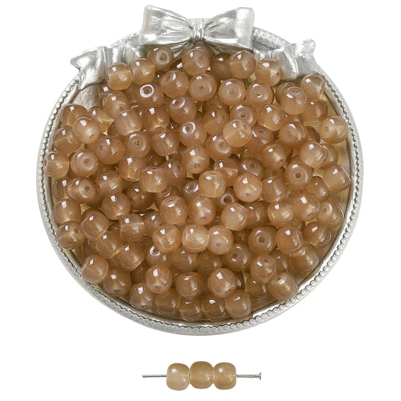 Wholesale Glass Glaze Handmade Geometric Apple Beads Bracelet Necklace Accessories - Image 12