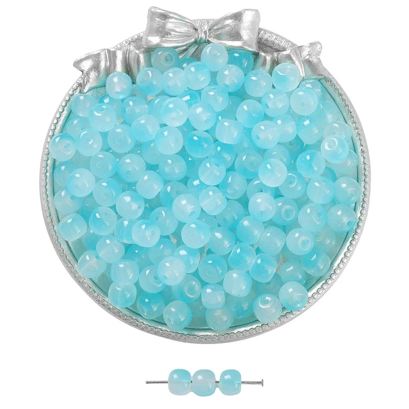 Wholesale Glass Glaze Handmade Geometric Apple Beads Bracelet Necklace Accessories - Image 20