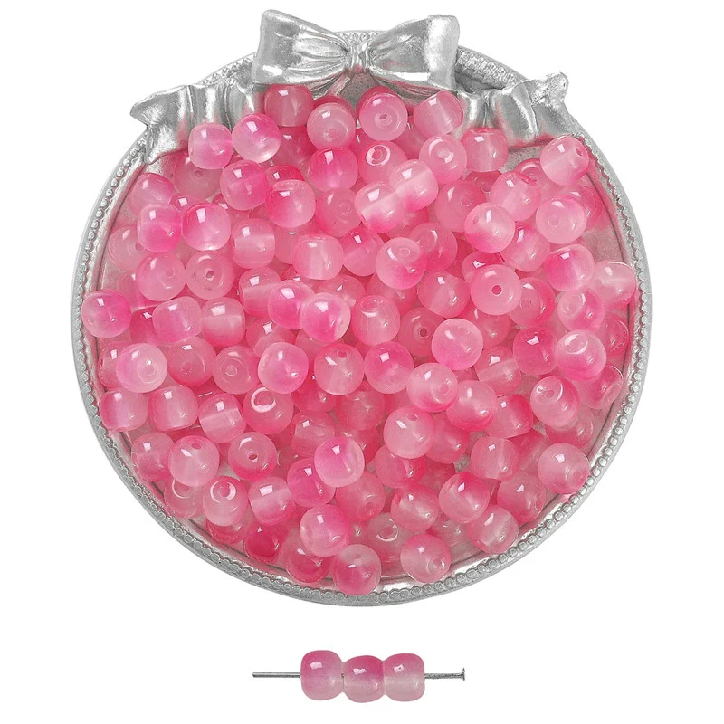 Wholesale Glass Glaze Handmade Geometric Apple Beads Bracelet Necklace Accessories - Image 21