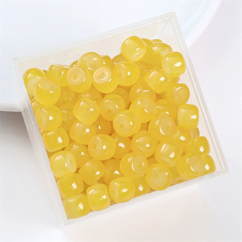 Wholesale Glass Glaze Handmade Geometric Apple Beads Bracelet Necklace Accessories - Image 28