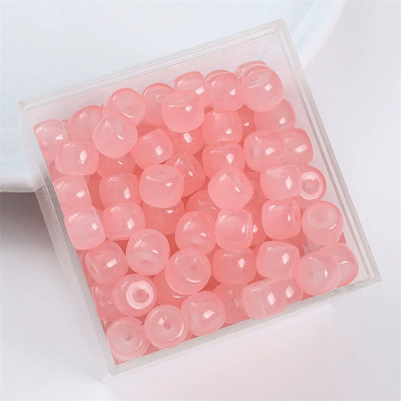 Wholesale Glass Glaze Handmade Geometric Apple Beads Bracelet Necklace Accessories - Image 29