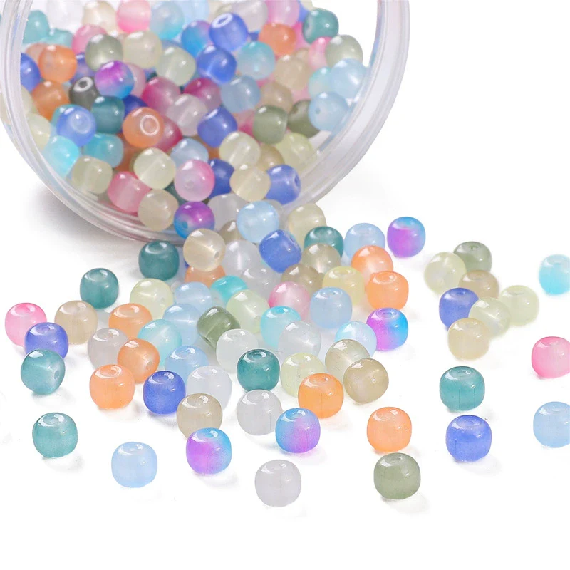 Wholesale Glass Glaze Handmade Geometric Apple Beads Bracelet Necklace Accessories - Image 3