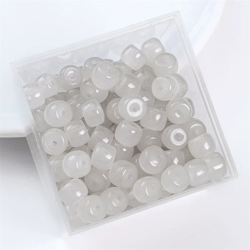 Wholesale Glass Glaze Handmade Geometric Apple Beads Bracelet Necklace Accessories - Image 32