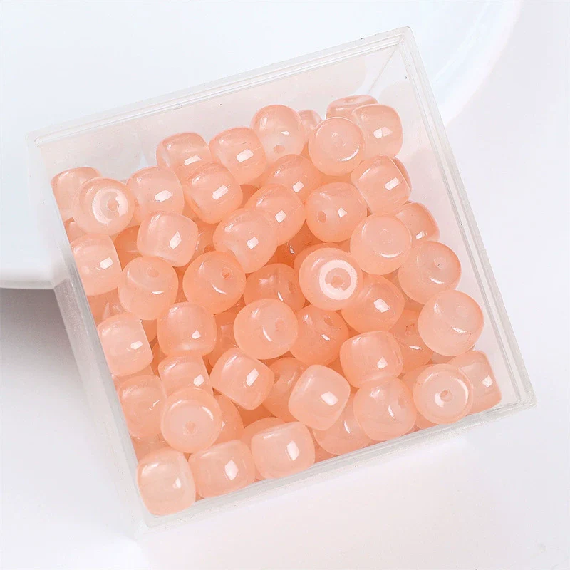 Wholesale Glass Glaze Handmade Geometric Apple Beads Bracelet Necklace Accessories - Image 33