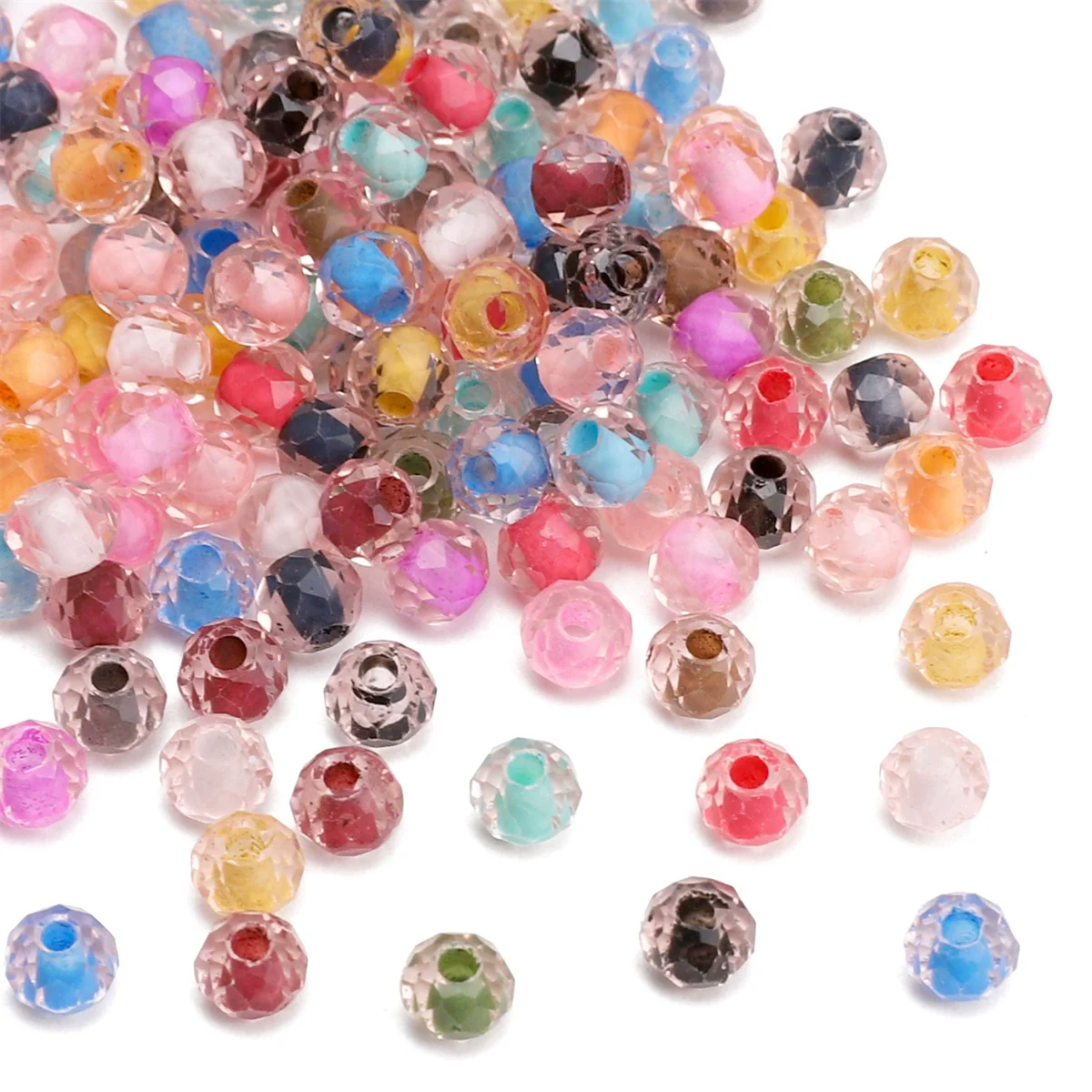 Wholesale Glass Glaze Jewelry Material For Diy Earrings And Bracelet Handmade Double Dye Flat Rice Beads - Image 3