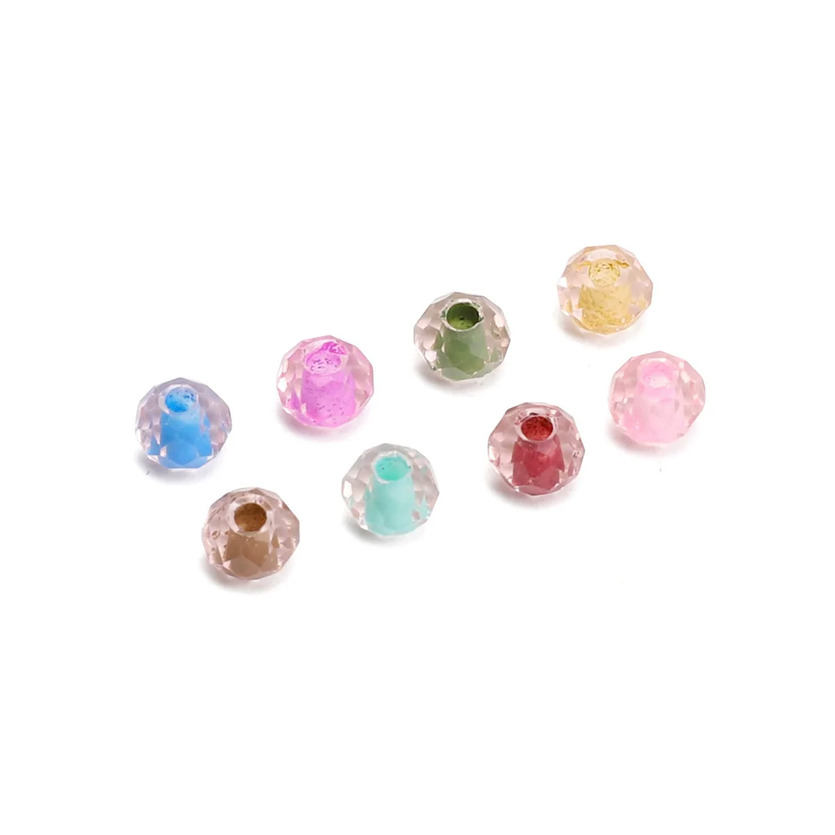 Wholesale Glass Glaze Jewelry Material For Diy Earrings And Bracelet Handmade Double Dye Flat Rice Beads - Image 5