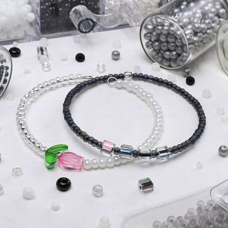 Wholesale Glass Glaze Round Beads For Diy Handmade Bracelet Necklace Accessories - Image 2