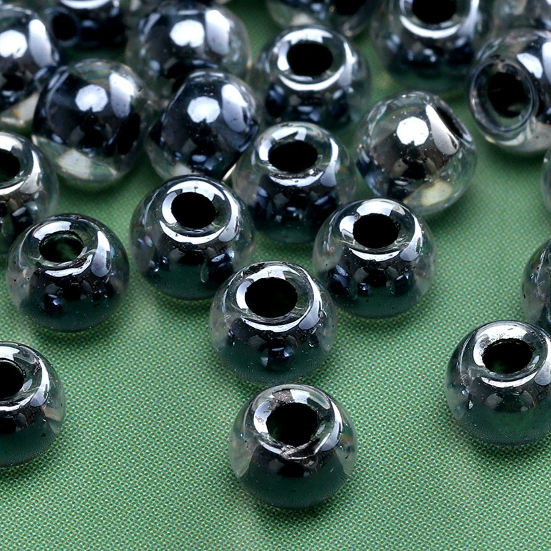 Wholesale Glass Glaze Round Beads For Diy Handmade Bracelet Necklace Accessories - Image 28