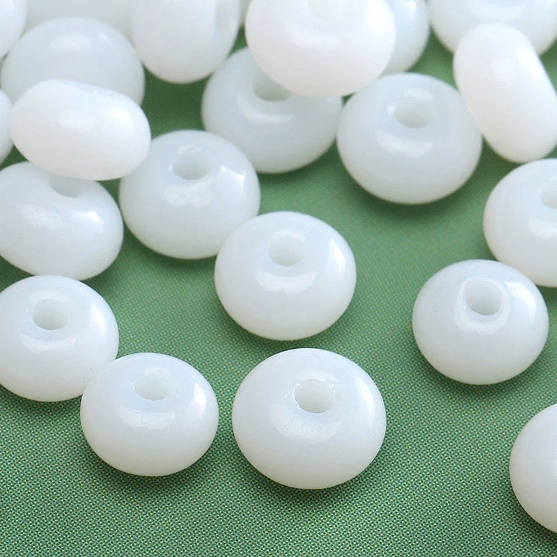 Wholesale Glass Glaze Round Beads For Diy Handmade Bracelet Necklace Accessories - Image 31