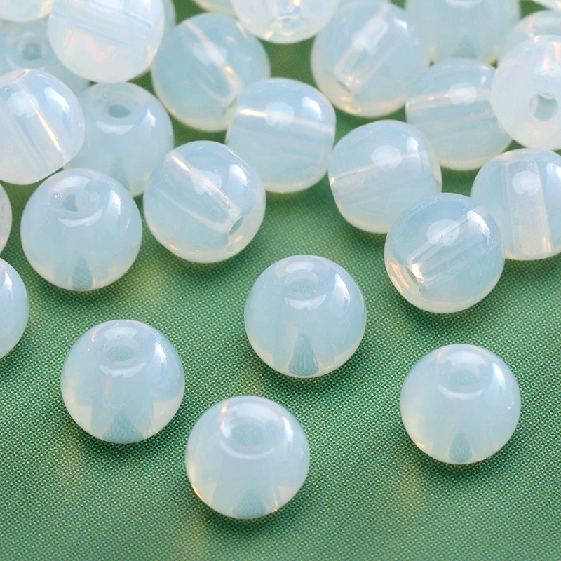Wholesale Glass Glaze Round Beads For Diy Handmade Bracelet Necklace Accessories - Image 38