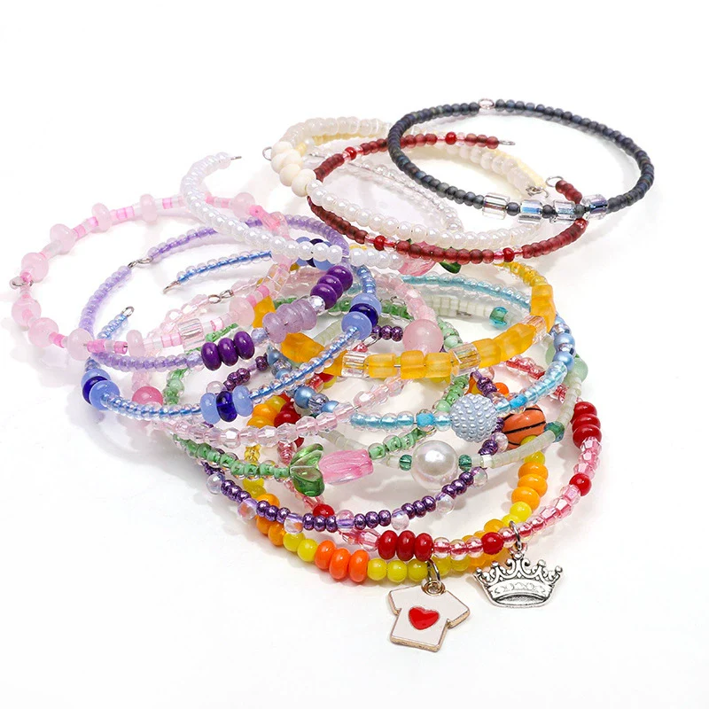 Wholesale Glass Glaze Round Beads For Diy Handmade Bracelet Necklace Accessories - Image 5