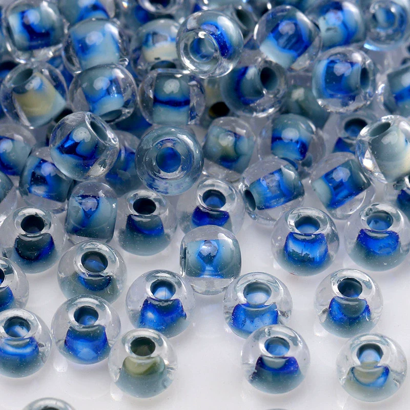 Wholesale Glass Glaze Round Beads For Diy Handmade Bracelet Necklace Accessories - Image 19