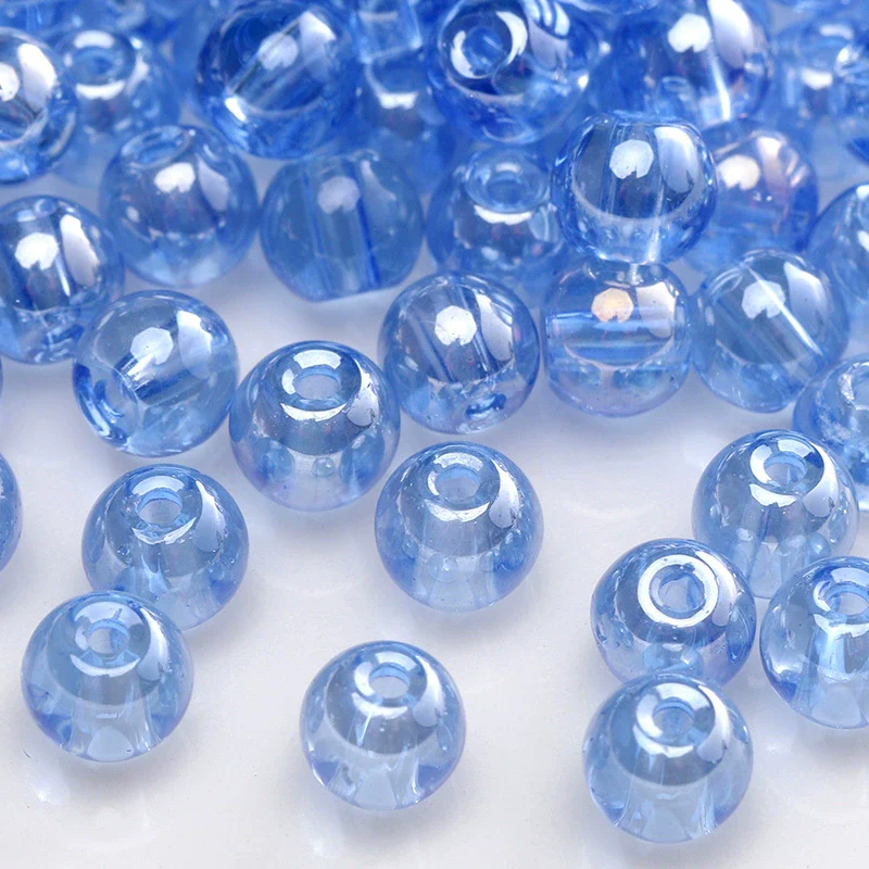 Wholesale Glass Glaze Round Beads For Diy Handmade Bracelet Necklace Accessories - Image 32