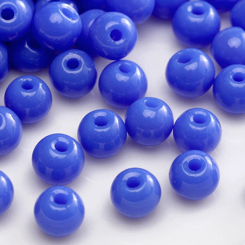 Wholesale Glass Glaze Round Beads For Diy Handmade Bracelet Necklace Accessories - Image 33