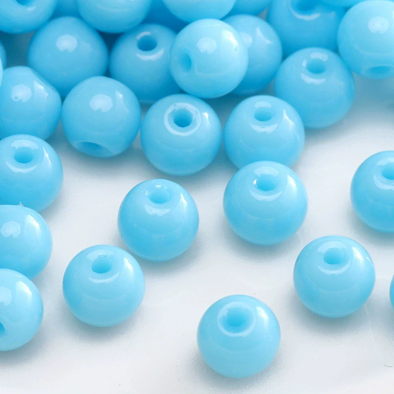 Wholesale Glass Glaze Round Beads For Diy Handmade Bracelet Necklace Accessories - Image 34