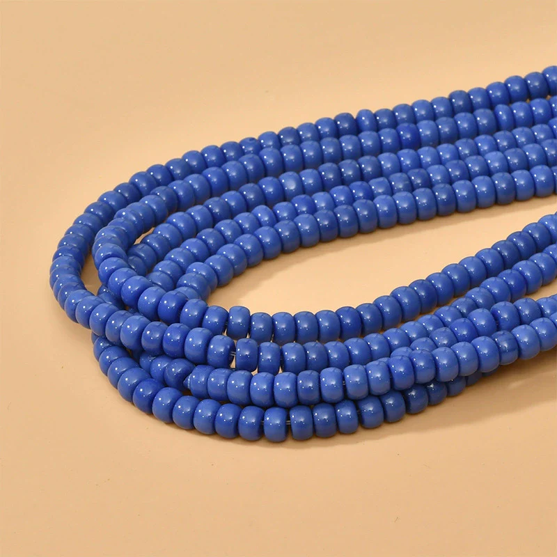 Wholesale Glass Glazed Colored Wheels Beaded Jewelry Accessories Material Handmade With Geometric Style And Paint Design - Image 10