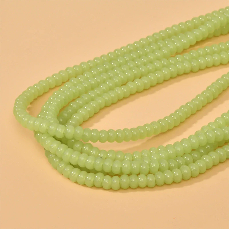 Wholesale Glass Glazed Colored Wheels Beaded Jewelry Accessories Material Handmade With Geometric Style And Paint Design - Image 5