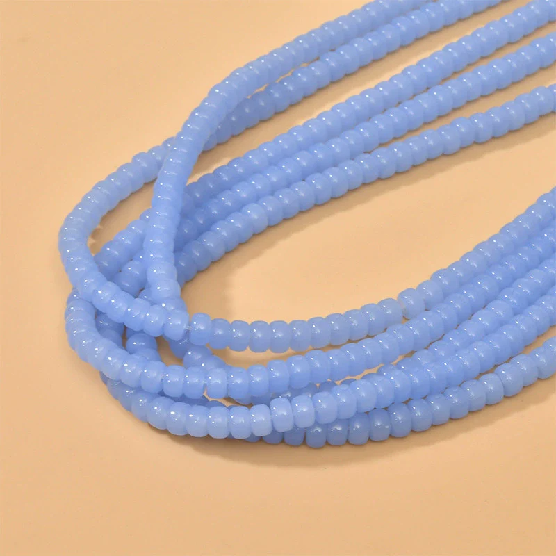 Wholesale Glass Glazed Colored Wheels Beaded Jewelry Accessories Material Handmade With Geometric Style And Paint Design - Image 7