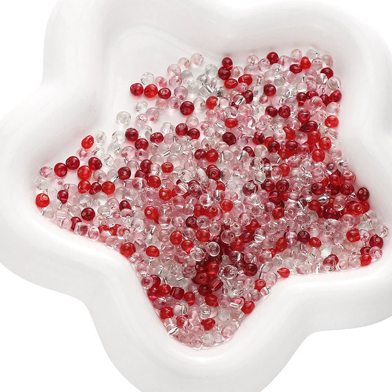 Wholesale Glass Glazed Geometric Round Beads Handmade Necklace Accessories - Image 32