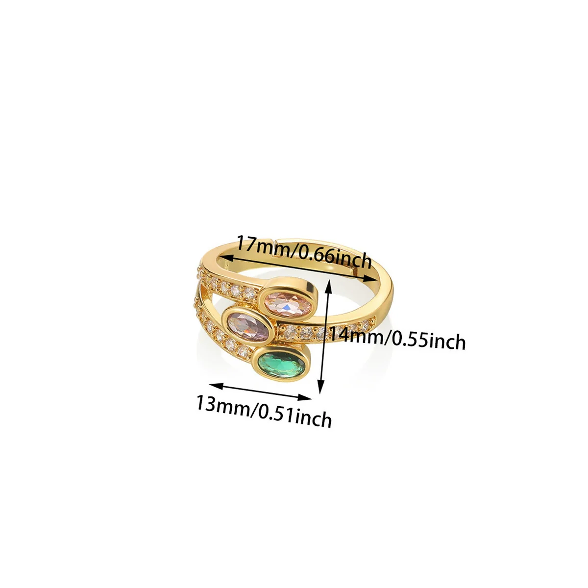 Wholesale Gold Electroplated Stainless Steel Women's Ring - Image 5