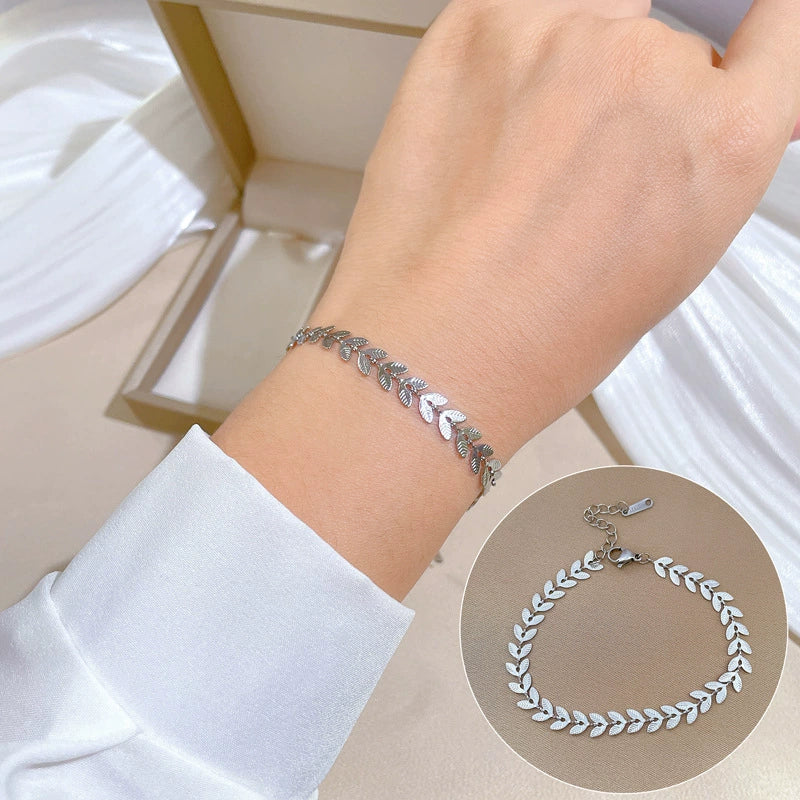 Wholesale Gold Inlaid Constellation Titanium Steel Bracelet For Women And Unisex - Image 4