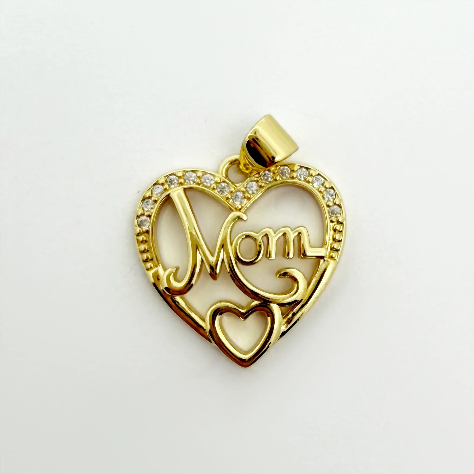 Wholesale Gold Plated Copper Heart Pendant Jewelry Accessories For Women - Image 14