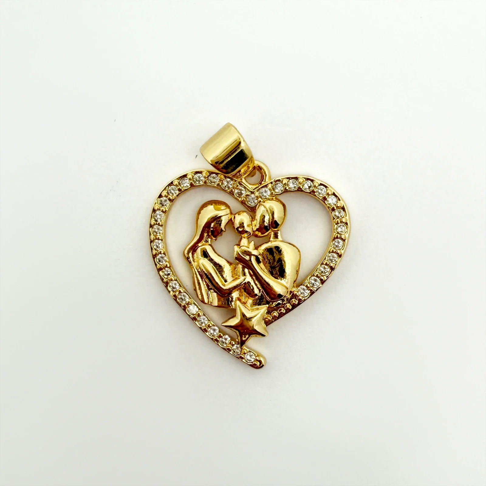 Wholesale Gold Plated Copper Heart Pendant Jewelry Accessories For Women - Image 25