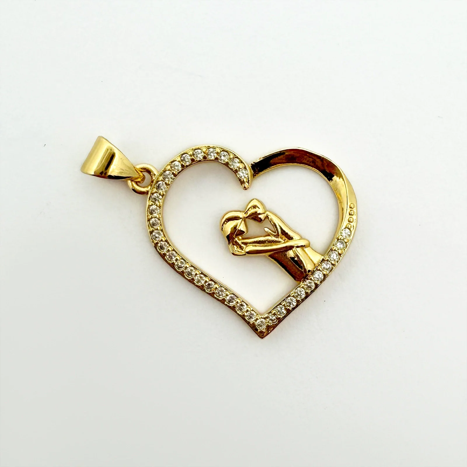 Wholesale Gold Plated Copper Heart Pendant Jewelry Accessories For Women - Image 26
