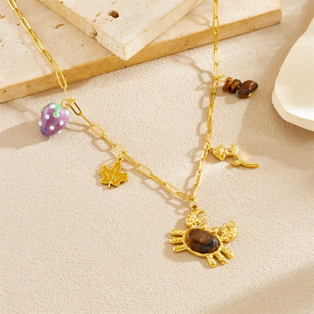 Wholesale Gold Plated Stainless Steel Animal Zodiac Pendant Necklace For Women - Image 2