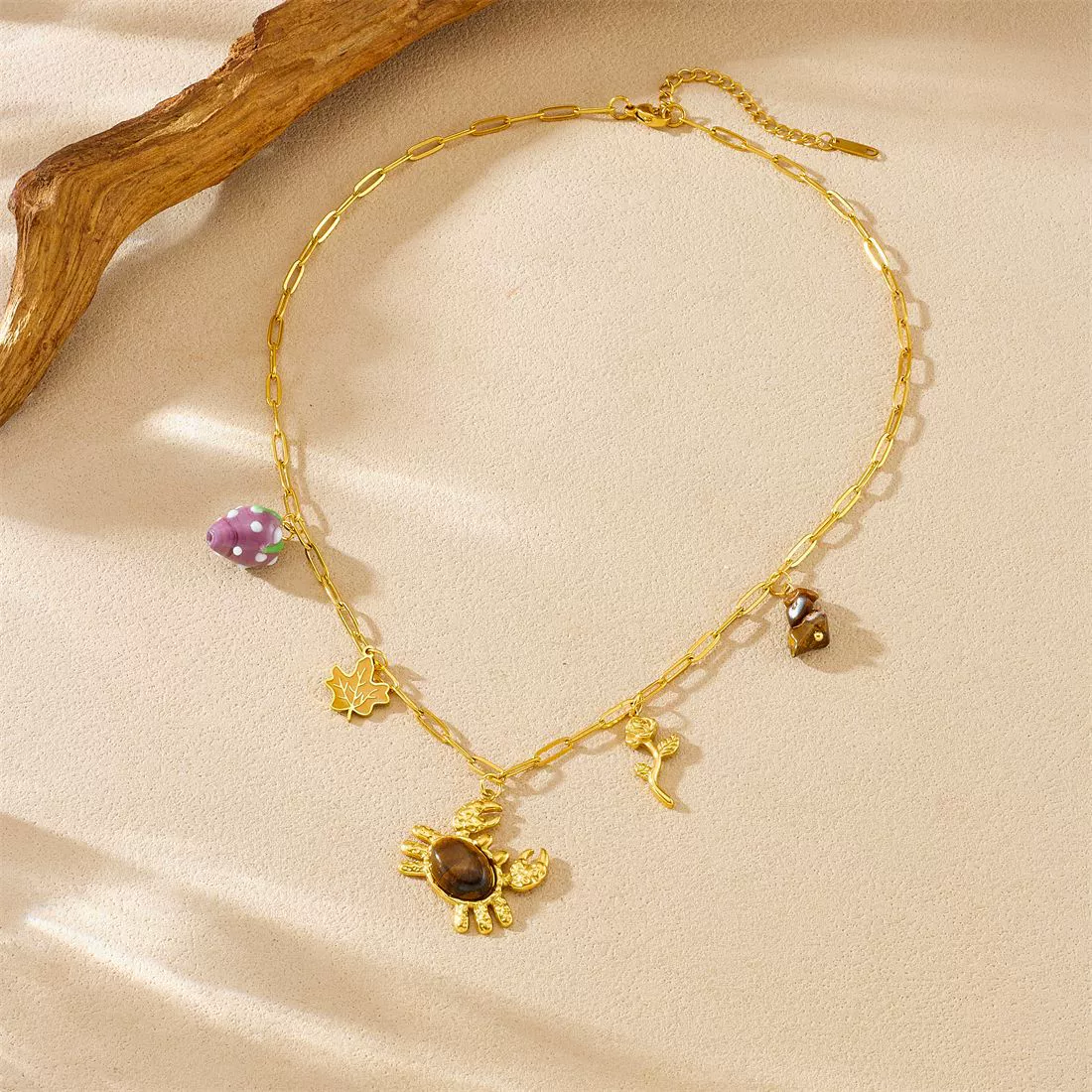 Wholesale Gold Plated Stainless Steel Animal Zodiac Pendant Necklace For Women - Image 3