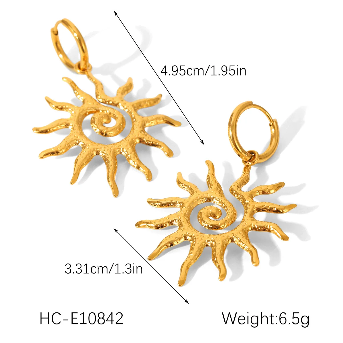 Wholesale Gold Plated Stainless Steel Jewelry With Star Geometric Animal Zodiac Patterns For Women Necklace And Earrings - Image 10