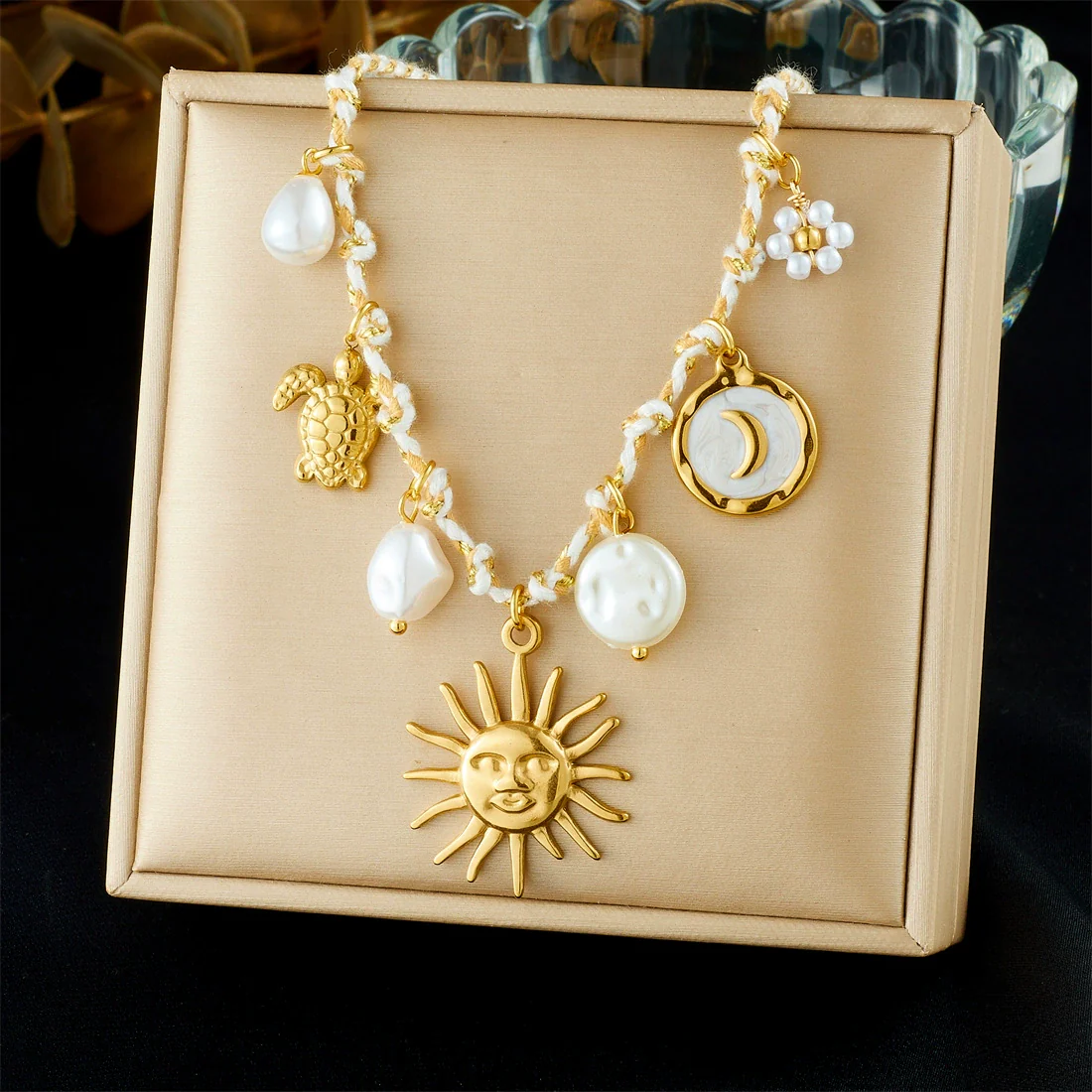 Wholesale Gold Plated Stainless Steel Marine Life And Heart Shape Star Pendant Necklace For Women - Image 6