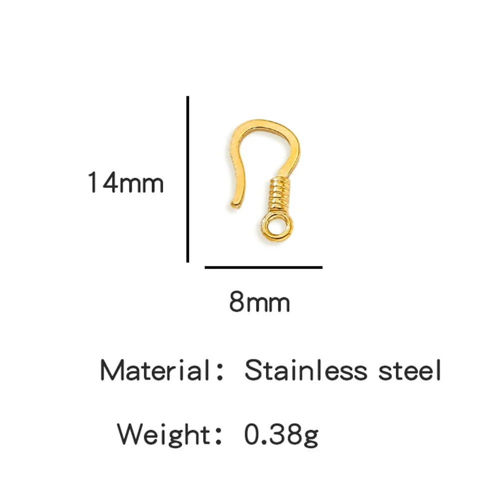 Wholesale Golden Stainless Steel Hook Buckles Geometric Handmade Diy Jewelry Connecting Buckles For Bracelets Necklaces With Electroplating - Image 15