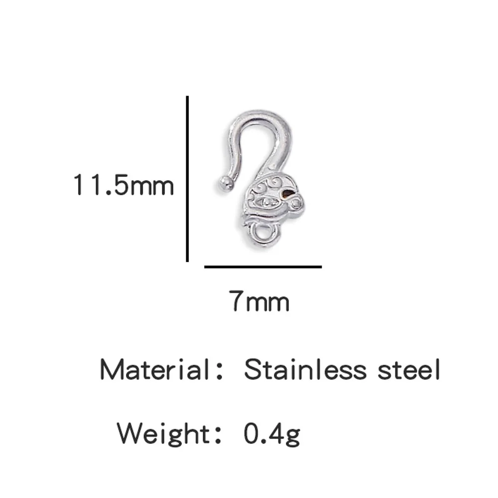 Wholesale Golden Stainless Steel Hook Buckles Geometric Handmade Diy Jewelry Connecting Buckles For Bracelets Necklaces With Electroplating - Image 23