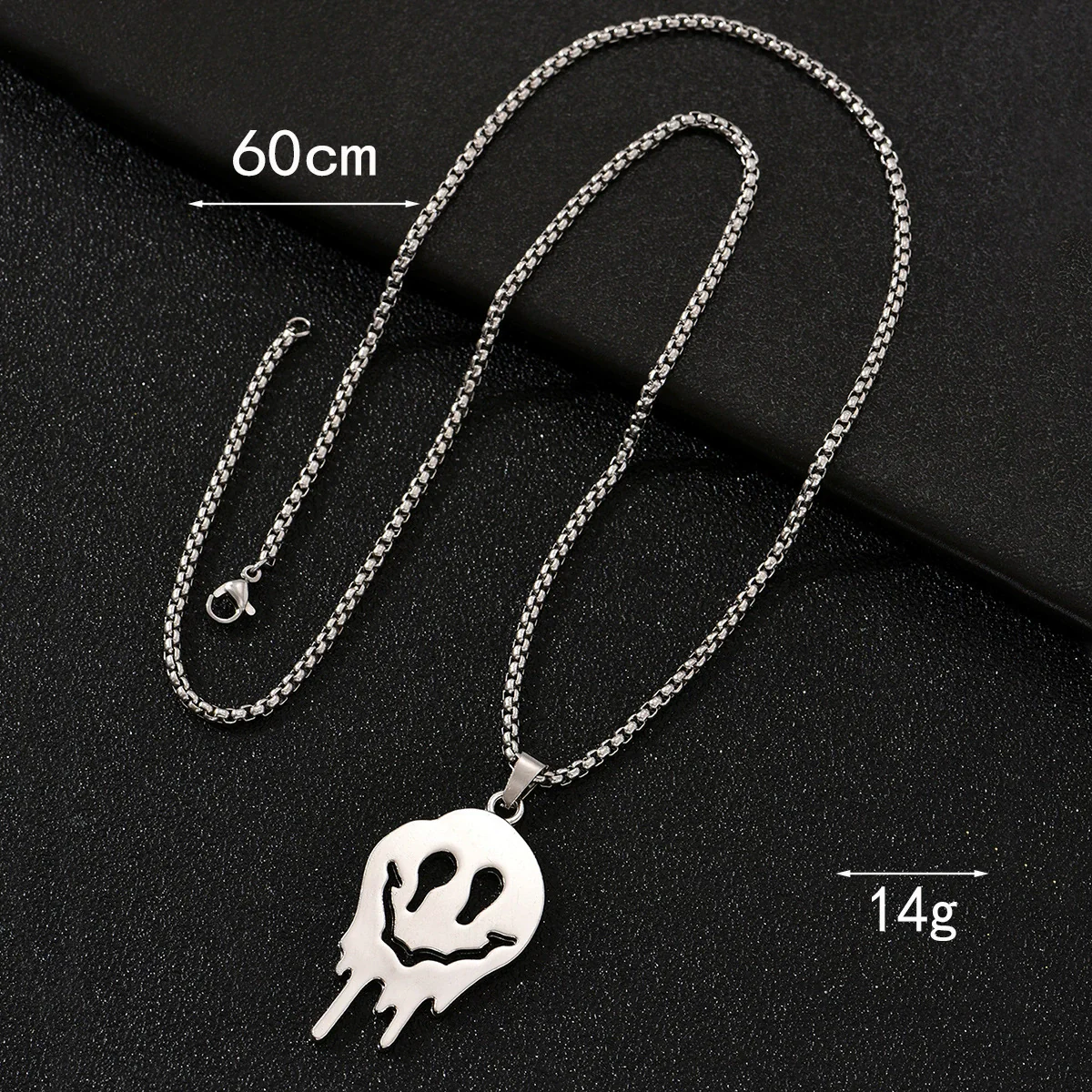 Wholesale Gothic Skull Titanium Steel Unisex Necklace With Cartoon Characters Geometric Animals And Zodiac Patterns And Polishing Treatment - Image 3