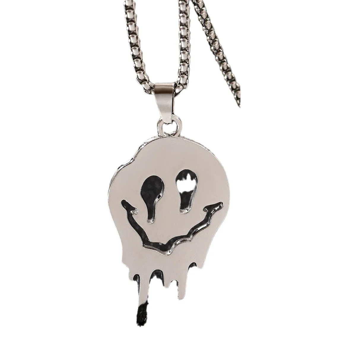 Wholesale Gothic Skull Titanium Steel Unisex Necklace With Cartoon Characters Geometric Animals And Zodiac Patterns And Polishing Treatment - Image 5