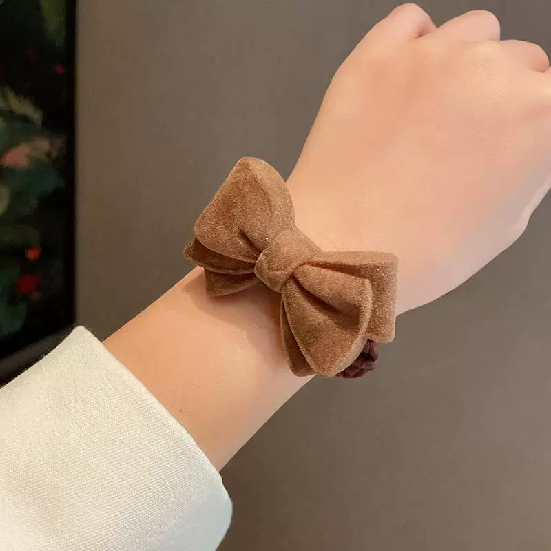 Wholesale Hair Accessories Cloth Handmade Bow Hair Rope For Women - Image 6