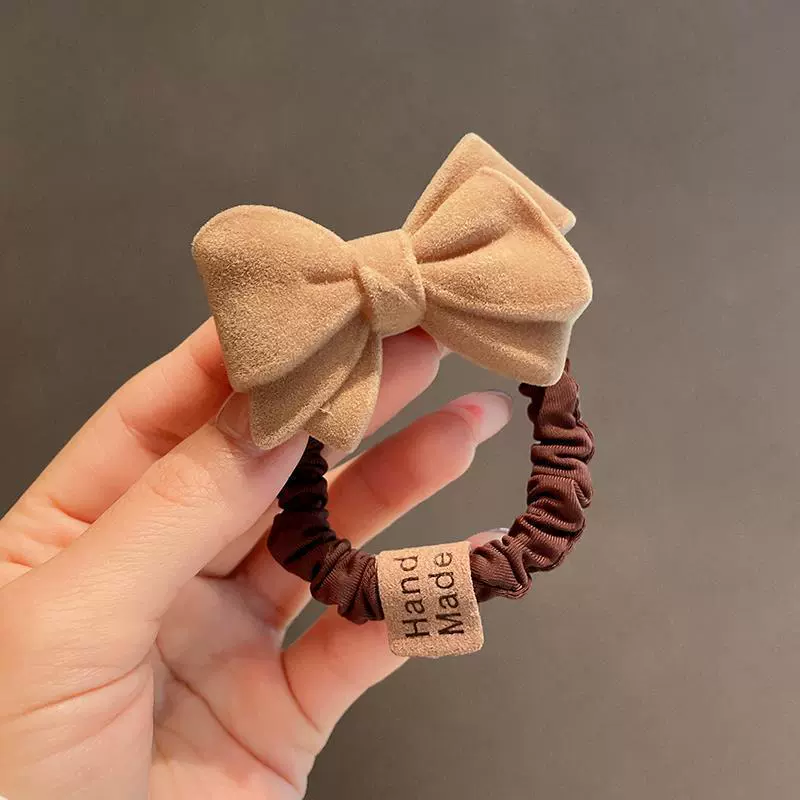 Wholesale Hair Accessories Cloth Handmade Bow Hair Rope For Women - Image 7